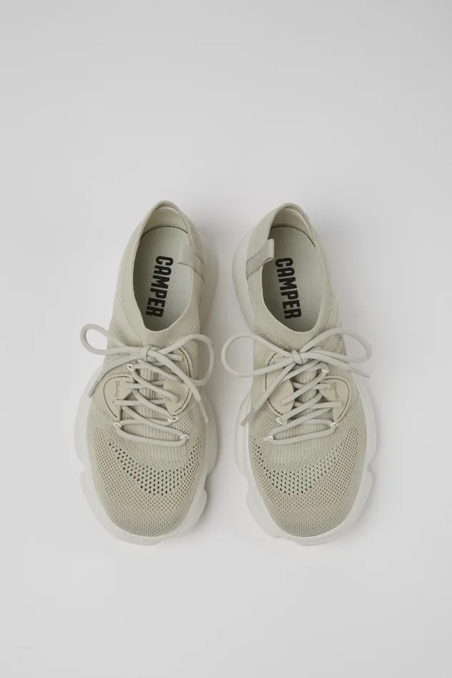 Women Karst Gray Textile Sneakers Camper Sneakers