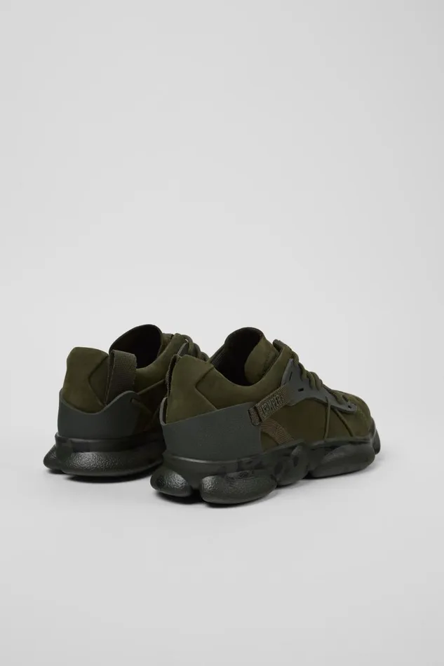Women Karst Green Nubuck And Textile Sneakers Camper Sneakers Women Karst Green Nubuck And Textile Sneakers Camper Sneakers
