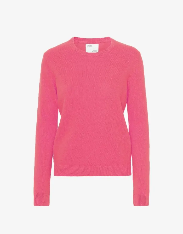 Women Knit Sweaters Colorful Standard Women Classic Merino Wool Crew Bubblegum Pink Women Knit Sweaters Colorful Standard Women Classic Merino Wool Crew Bubblegum Pink