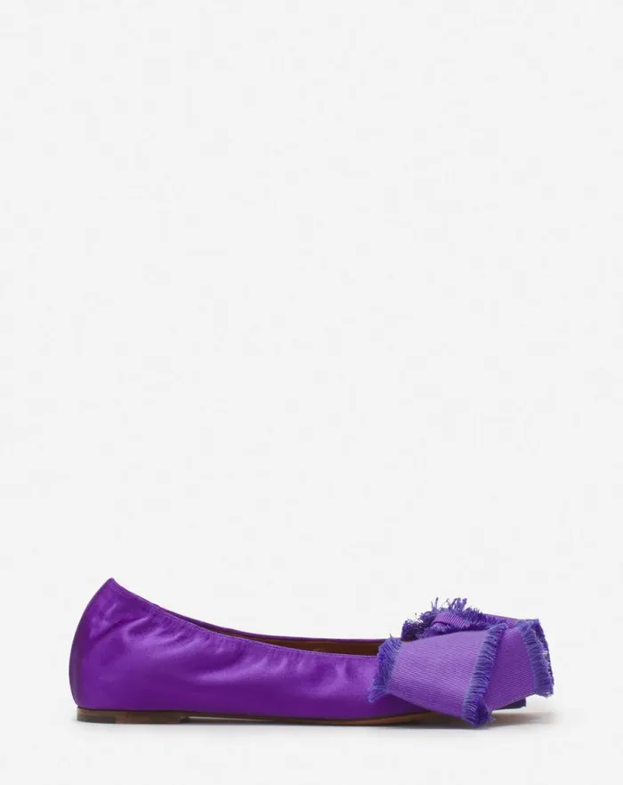Women Lanvin Ballerinas Ballerina Flat With A Satin Bow Anemone