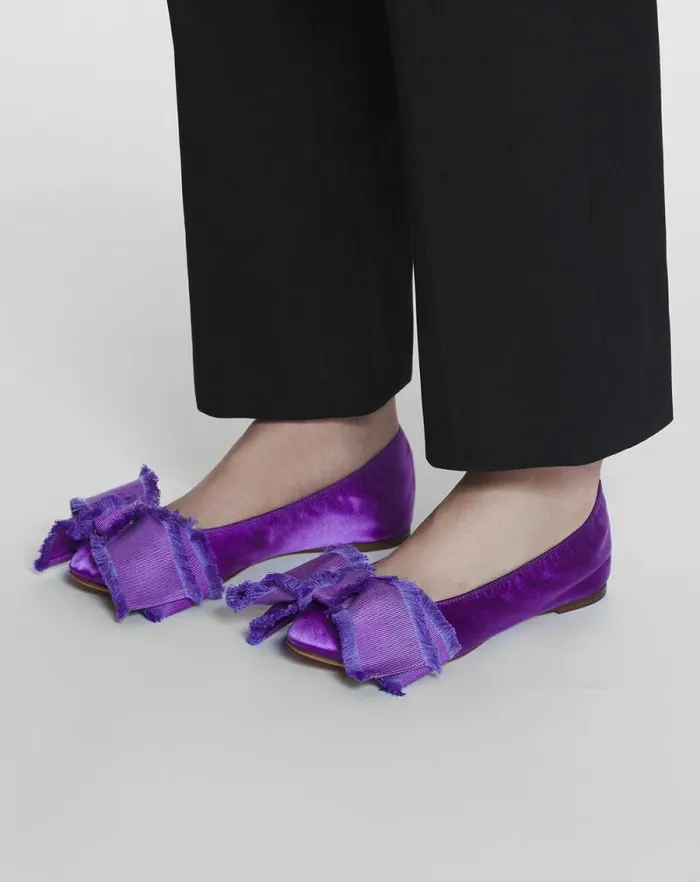 Women Lanvin Ballerinas Ballerina Flat With A Satin Bow Anemone Women Lanvin Ballerinas Ballerina Flat With A Satin Bow Anemone