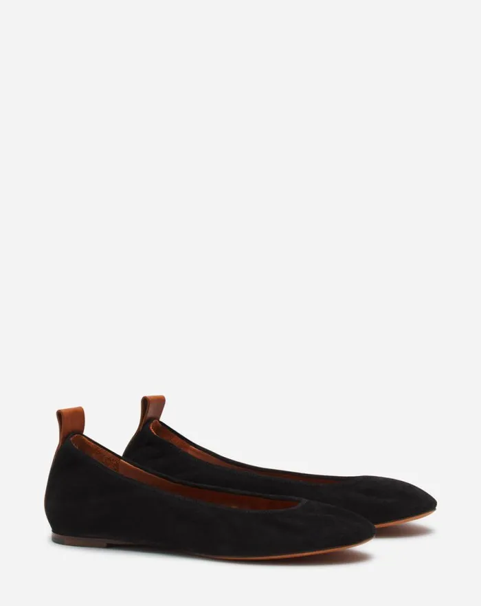 Women Lanvin Ballerinas The Suede Ballerina Flat Black Women Lanvin Ballerinas The Suede Ballerina Flat Black