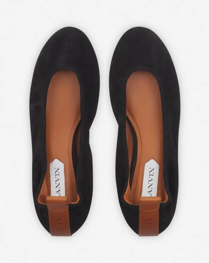 Women Lanvin Ballerinas The Suede Ballerina Flat Black Women Lanvin Ballerinas The Suede Ballerina Flat Black