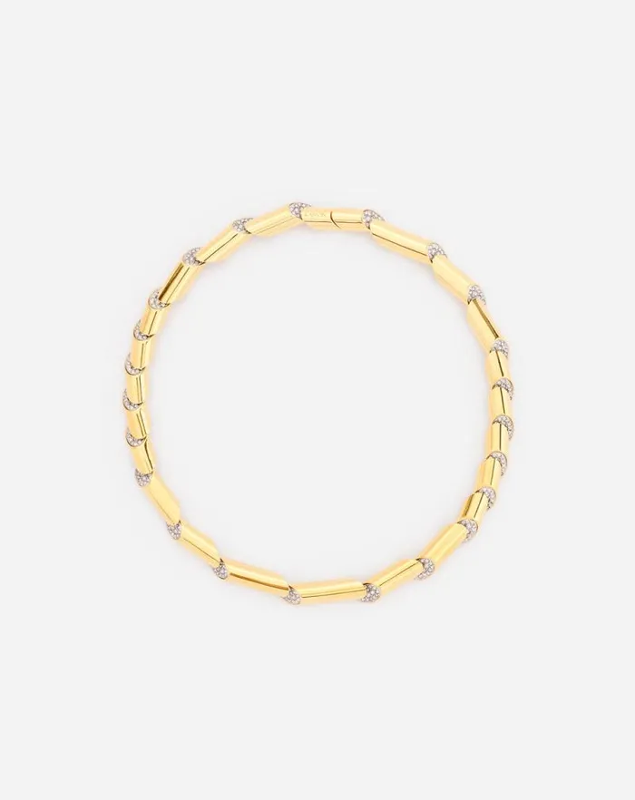 Women Lanvin Jewelry Sequence By Lanvin Rhinestone Choker Necklace Goldcrystal Women Lanvin Jewelry Sequence By Lanvin Rhinestone Choker Necklace Goldcrystal