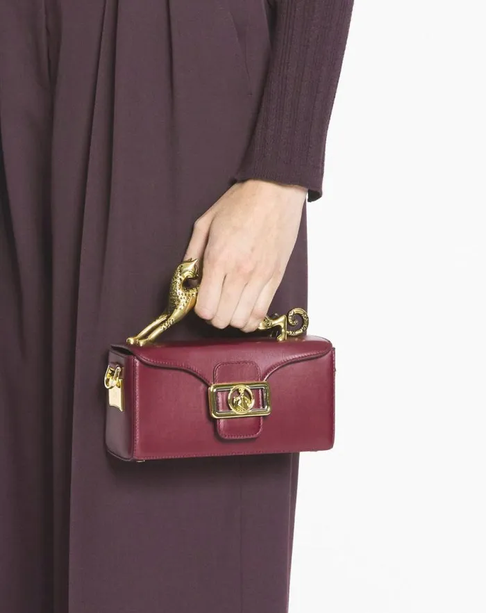Women Lanvin Mini Bags and Clutches Nano Pencil Cat Leather Bag Turkish Red Women Lanvin Mini Bags and Clutches Nano Pencil Cat Leather Bag Turkish Red