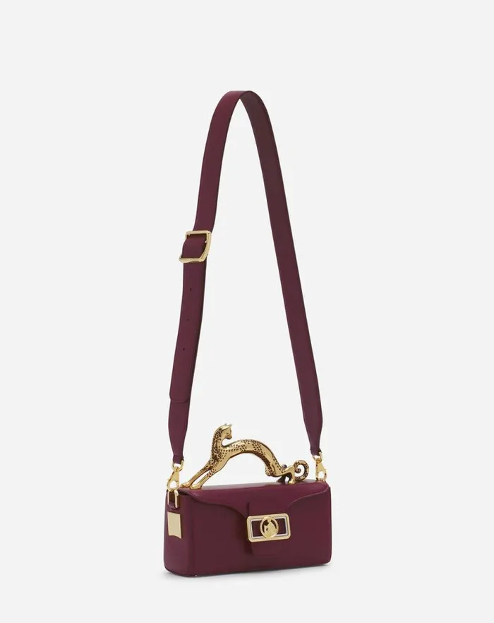 Women Lanvin Mini Bags and Clutches Nano Pencil Cat Leather Bag Turkish Red Women Lanvin Mini Bags and Clutches Nano Pencil Cat Leather Bag Turkish Red