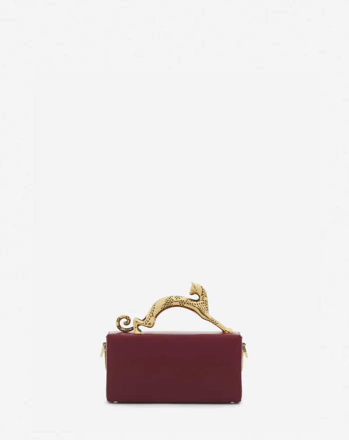 Women Lanvin Mini Bags and Clutches Nano Pencil Cat Leather Bag Turkish Red Women Lanvin Mini Bags and Clutches Nano Pencil Cat Leather Bag Turkish Red