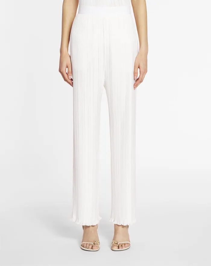 Women Lanvin Pants Pleated Pants Off White Women Lanvin Pants Pleated Pants Off White
