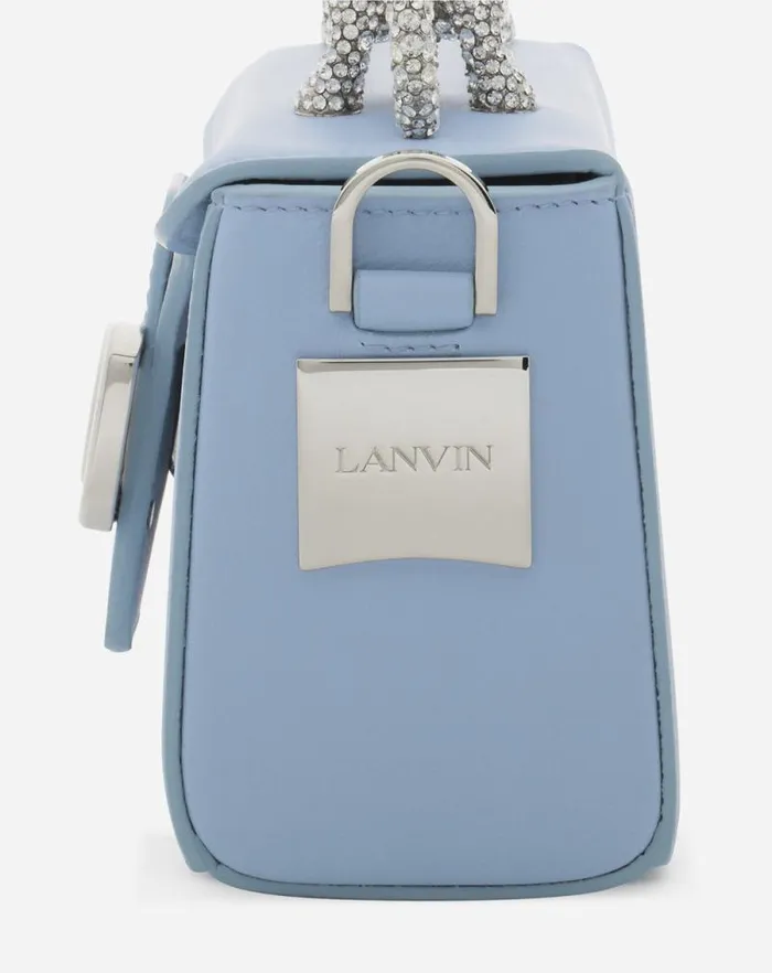 Women Lanvin Pencil Nano Pencil Cat Bag In Leather And Rhinestone Newlanvin Blue Women Lanvin Pencil Nano Pencil Cat Bag In Leather And Rhinestone Newlanvin Blue