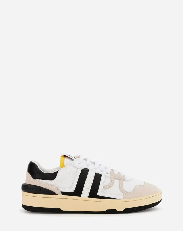 Women Lanvin Sneakers Clay Mesh Sneakers Whiteblack