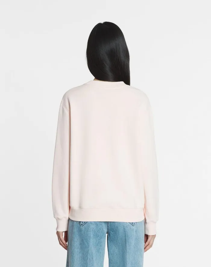 Women Lanvin TShirts and Sweatshirts Lanvin Embroidered Sweatshirt Powder Pink Women Lanvin TShirts and Sweatshirts Lanvin Embroidered Sweatshirt Powder Pink