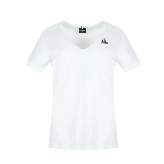 Women Le Coq Sportif Tshirts Polos Shirts And Tops Essentiels TShirt New Optical White Women Le Coq Sportif Tshirts Polos Shirts And Tops Essentiels TShirt New Optical White