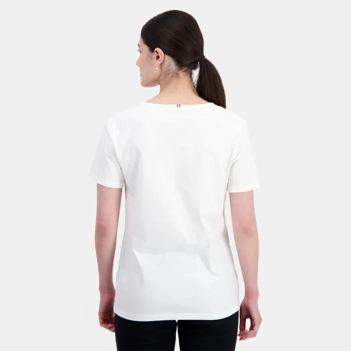 Women Le Coq Sportif Tshirts Polos Shirts And Tops Essentiels TShirt New Optical White Women Le Coq Sportif Tshirts Polos Shirts And Tops Essentiels TShirt New Optical White