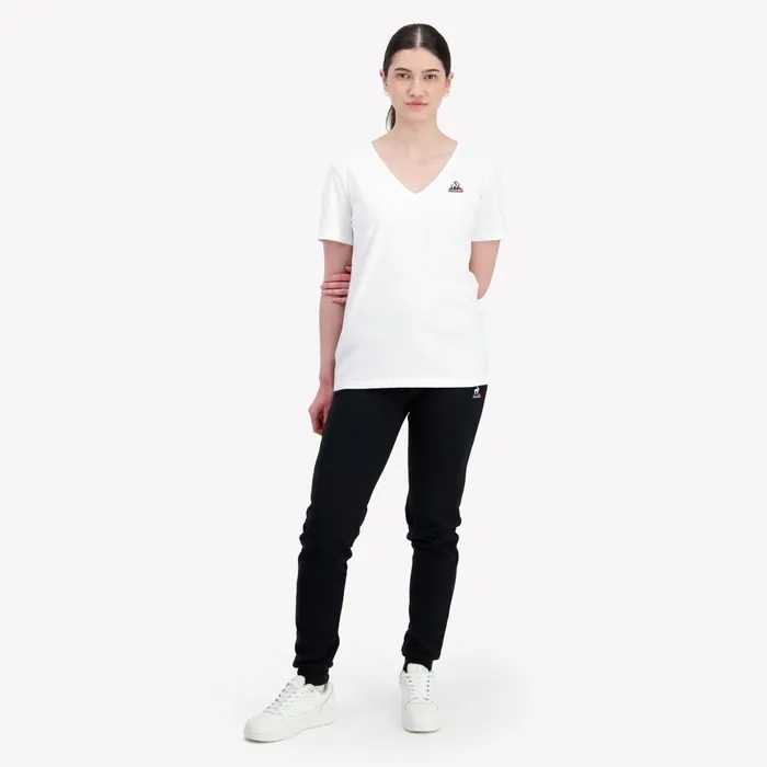 Women Le Coq Sportif Tshirts Polos Shirts And Tops Essentiels TShirt New Optical White Women Le Coq Sportif Tshirts Polos Shirts And Tops Essentiels TShirt New Optical White