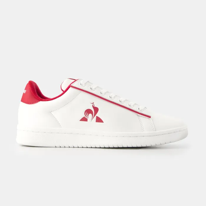 Women Le Coq Sportif Trainers And Sneakers Shoes LCS COURT CLEAN W Optical Whitecerise Women Le Coq Sportif Trainers And Sneakers Shoes LCS COURT CLEAN W Optical Whitecerise