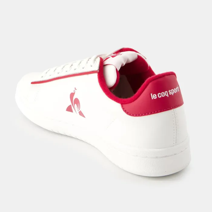 Women Le Coq Sportif Trainers And Sneakers Shoes LCS COURT CLEAN W Optical Whitecerise Women Le Coq Sportif Trainers And Sneakers Shoes LCS COURT CLEAN W Optical Whitecerise
