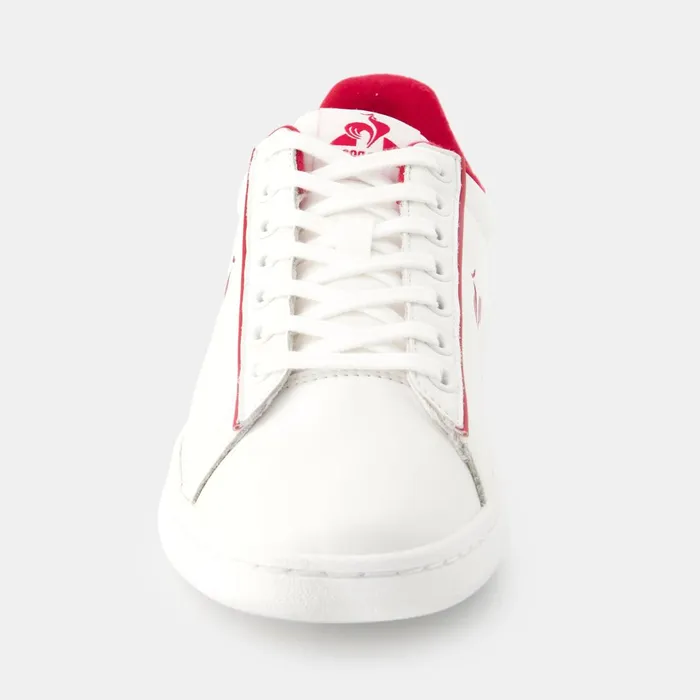 Women Le Coq Sportif Trainers And Sneakers Shoes LCS COURT CLEAN W Optical Whitecerise Women Le Coq Sportif Trainers And Sneakers Shoes LCS COURT CLEAN W Optical Whitecerise