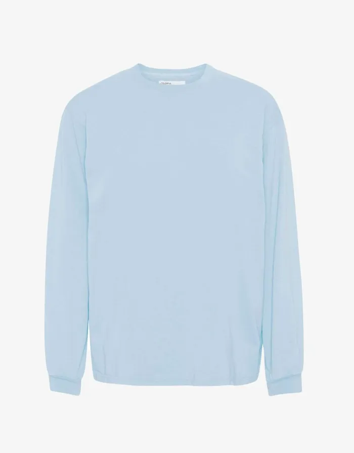 Women Long Sleeve Tops Colorful Standard Oversized Organic LS TShirt Polar Blue Women Long Sleeve Tops Colorful Standard Oversized Organic LS TShirt Polar Blue
