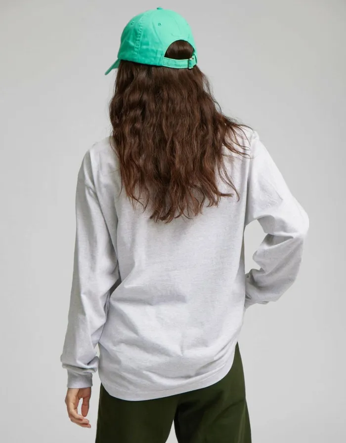 Women Long Sleeve Tops Colorful Standard Oversized Organic LS TShirt Polar Blue