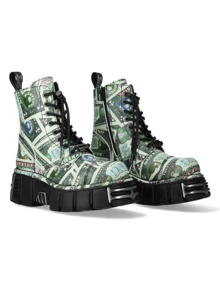 Women MMili083cctC15 New Rock Military