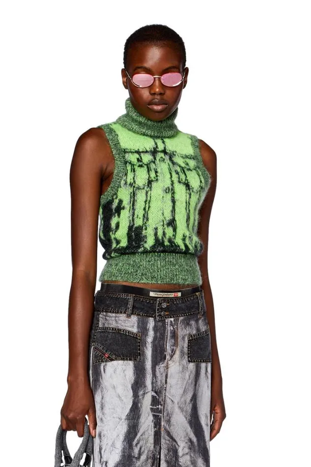 Women MSifnos Greenblack Diesel Knitwear Women MSifnos Greenblack Diesel Knitwear