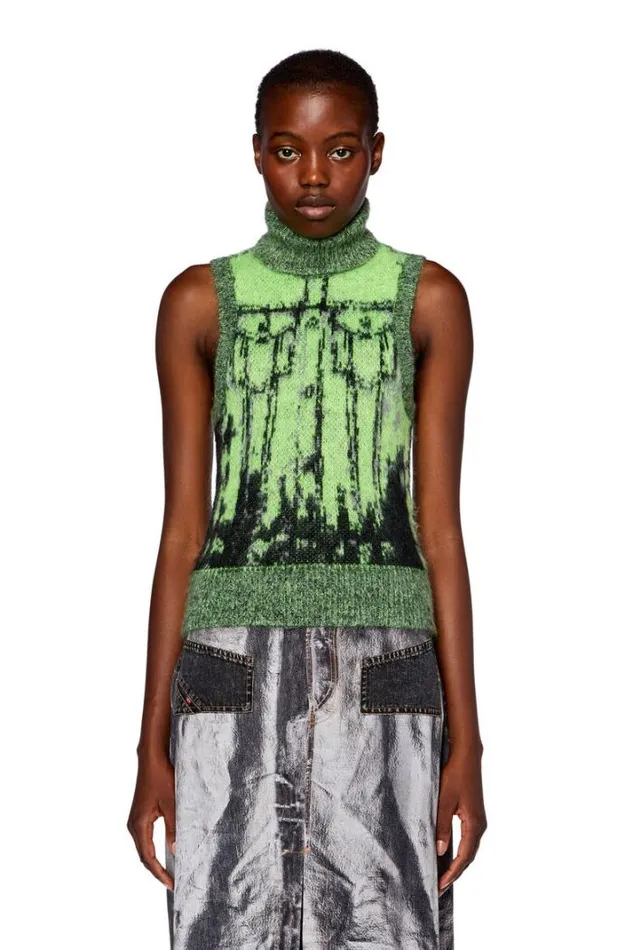 Women MSifnos Greenblack Diesel Knitwear Women MSifnos Greenblack Diesel Knitwear