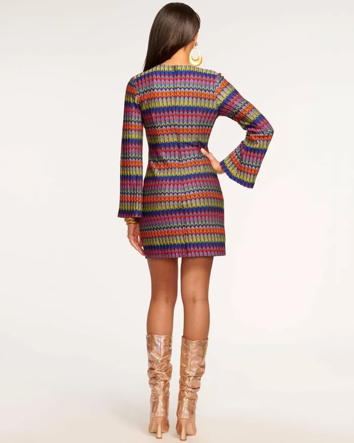 Women Maya VNeck Mini Dress Retro Chevron Ramy Brook Dresses Women Maya VNeck Mini Dress Retro Chevron Ramy Brook Dresses