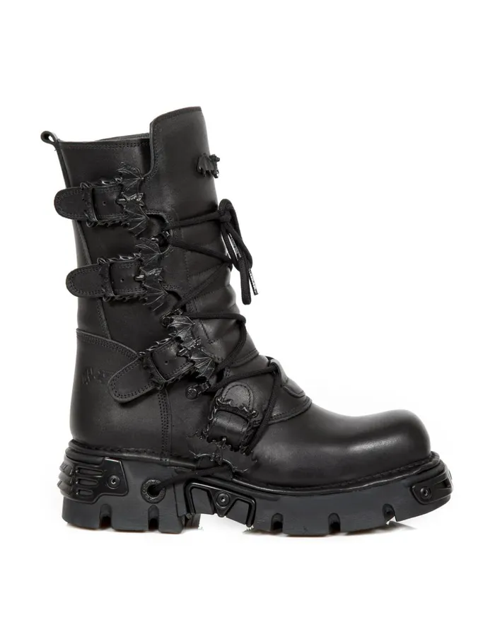 WomenMen Ankle Boot Metallic M1520C2 New Rock Boots