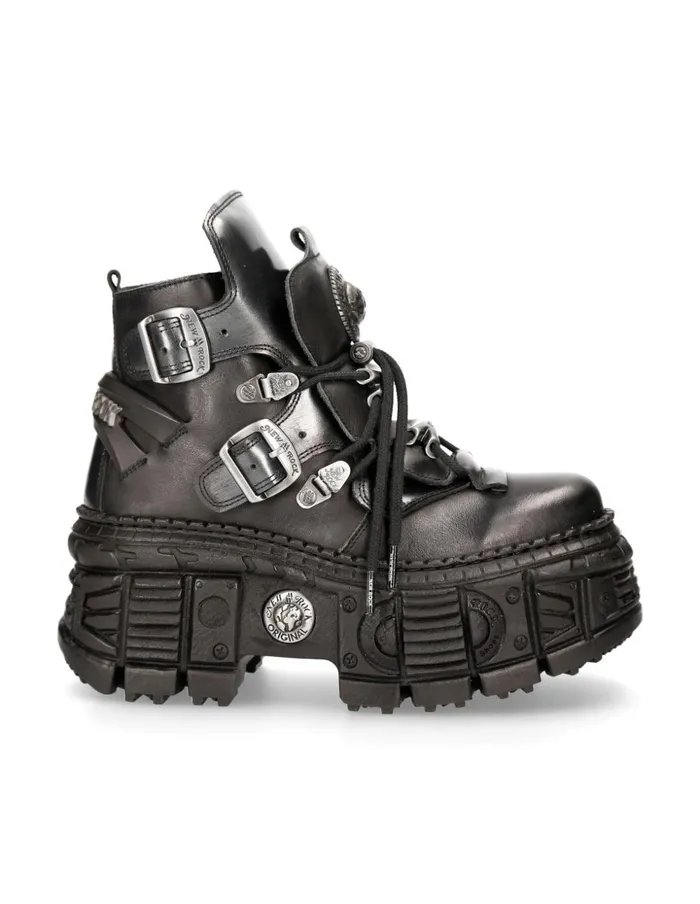 WomenMen Ankle Boot Tank MWall052C1 New Rock Booties WomenMen Ankle Boot Tank MWall052C1 New Rock Booties