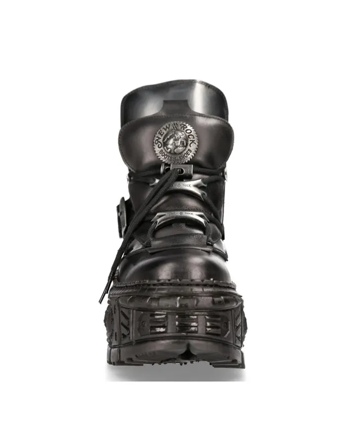 WomenMen Ankle Boot Tank MWall052C1 New Rock Booties WomenMen Ankle Boot Tank MWall052C1 New Rock Booties