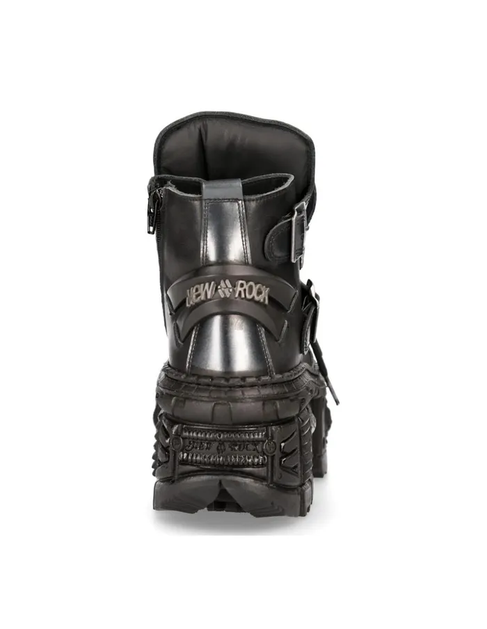 WomenMen Ankle Boot Tank MWall052C1 New Rock Booties WomenMen Ankle Boot Tank MWall052C1 New Rock Booties