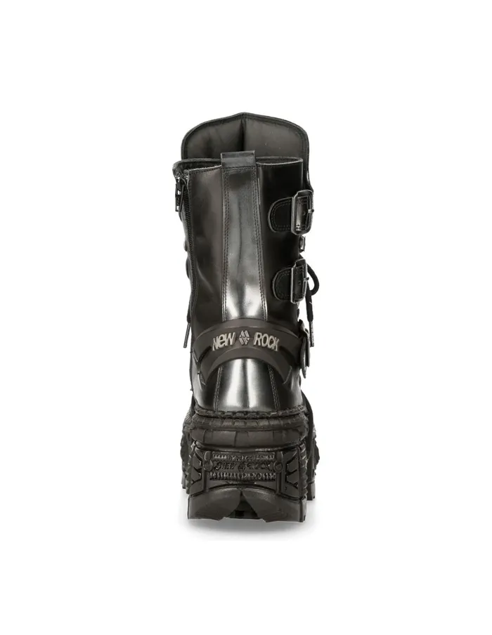 WomenMen Ankle Boot Tank MWall130C1 New Rock Boots WomenMen Ankle Boot Tank MWall130C1 New Rock Boots