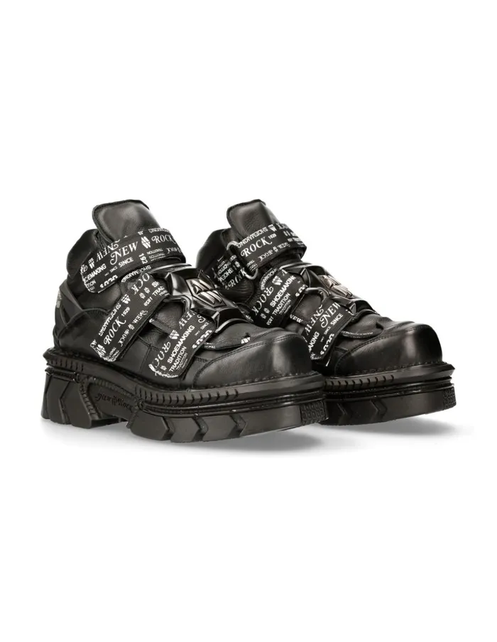 WomenMen Ankle Boot Techno MMet285C1 New Rock Booties