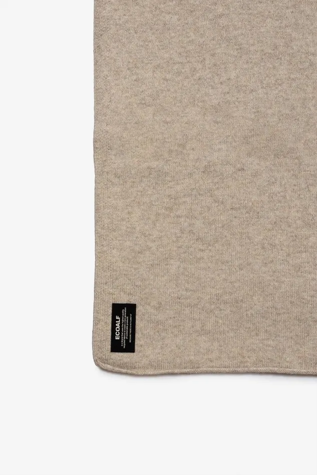 WomenMen Beige Wool Scarf Ecoalf Hats And Scarves