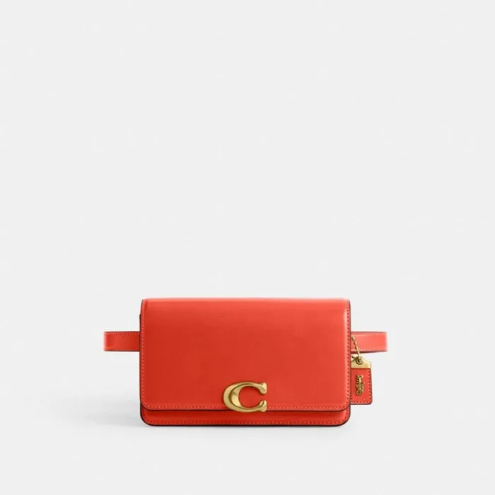 WomenMen Belt Bags Coach Bandit Belt Bag Brasssun Orange