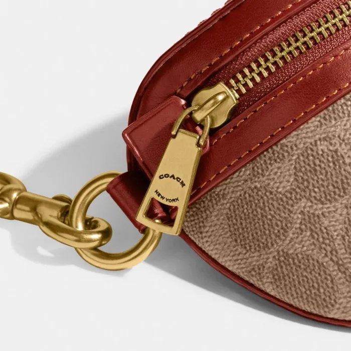 WomenMen Belt Bags Coach Bethany Belt Bag In Signature Canvas Brasstanrust