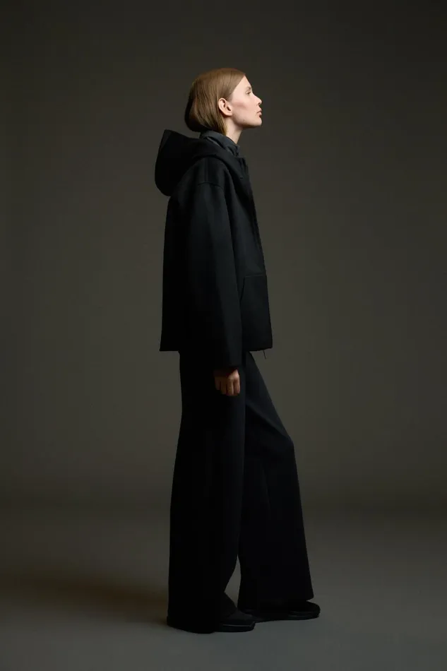 WomenMen Black Afrodita Jacket Ecoalf Onepointzero