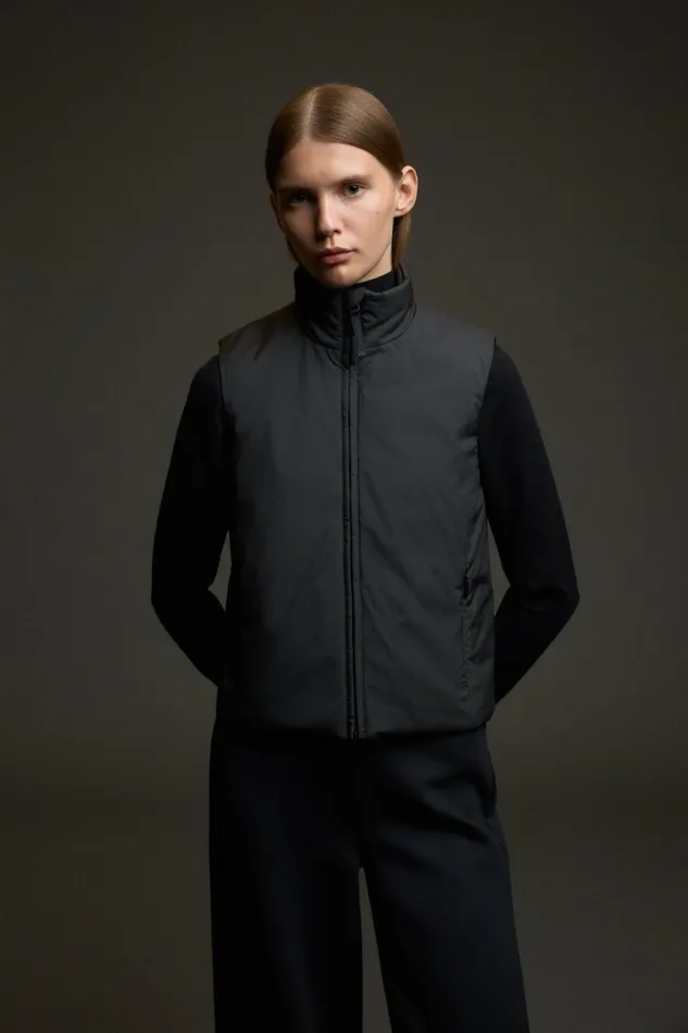 WomenMen Black Afrodita Jacket Ecoalf Onepointzero