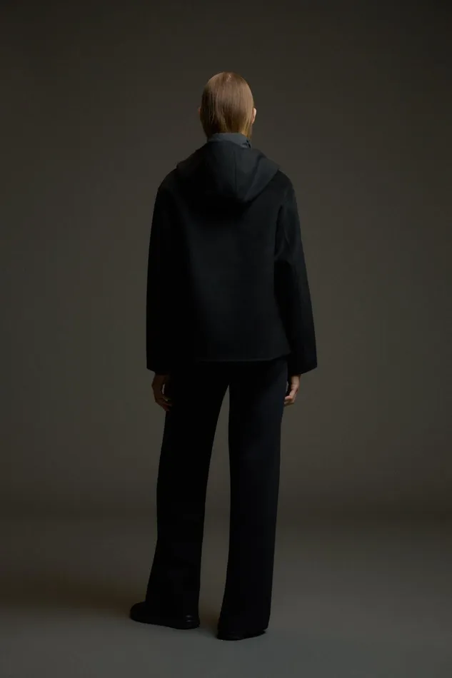 WomenMen Black Afrodita Jacket Ecoalf Onepointzero