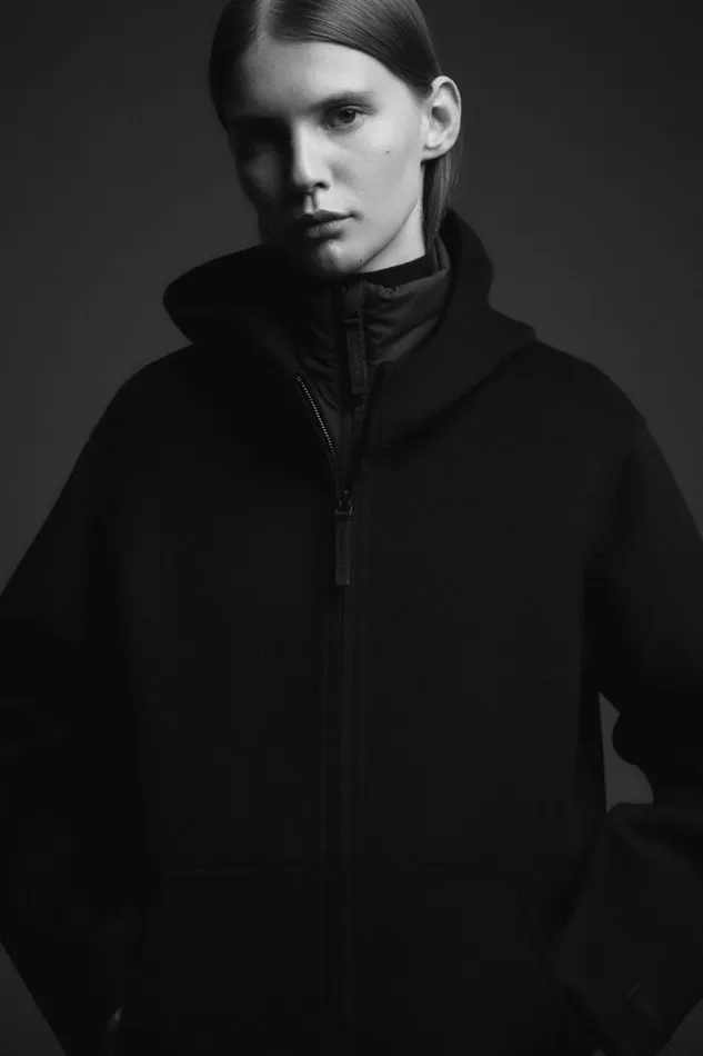WomenMen Black Afrodita Jacket Ecoalf Onepointzero