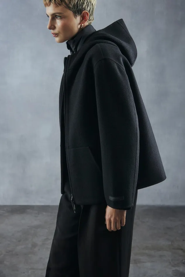WomenMen Black Afrodita Jacket Ecoalf Onepointzero