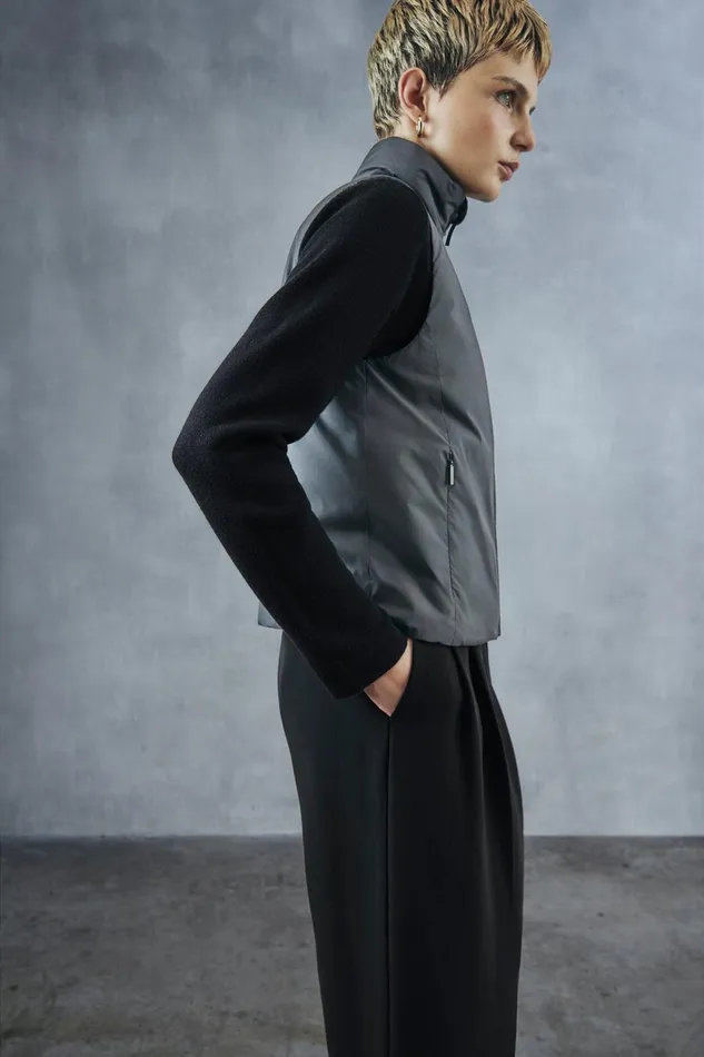 WomenMen Black Afrodita Jacket Ecoalf Onepointzero