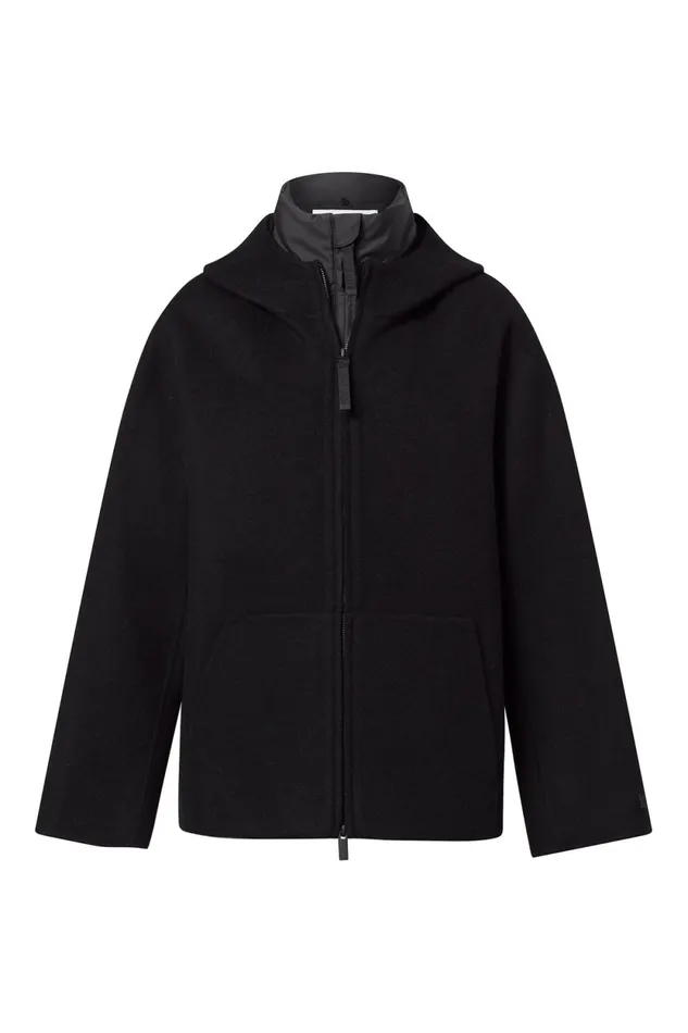 WomenMen Black Afrodita Jacket Ecoalf Onepointzero
