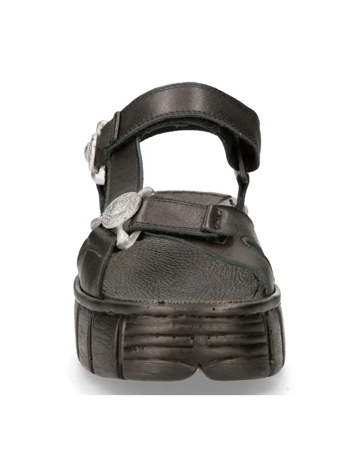 WomenMen Black Tower MBios130C1 New Rock Sandals WomenMen Black Tower MBios130C1 New Rock Sandals