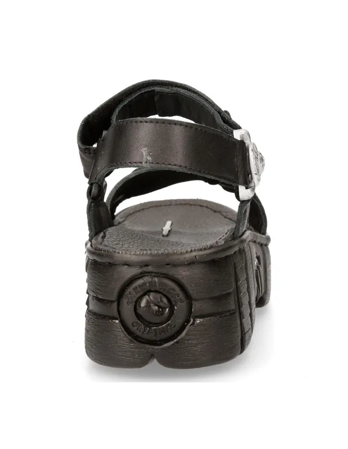 WomenMen Black Tower MBios130C1 New Rock Sandals WomenMen Black Tower MBios130C1 New Rock Sandals