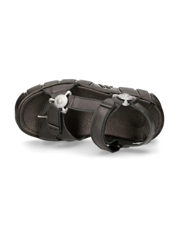 WomenMen Black Tower MBios130C1 New Rock Sandals WomenMen Black Tower MBios130C1 New Rock Sandals