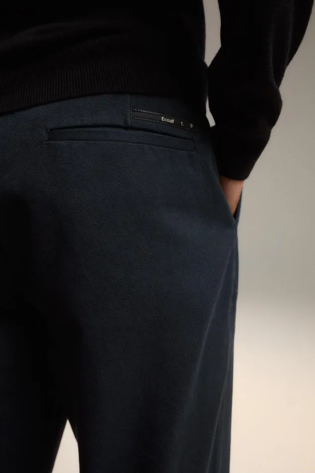 WomenMen Blue Navy Grek Pants Ecoalf Onepointzero