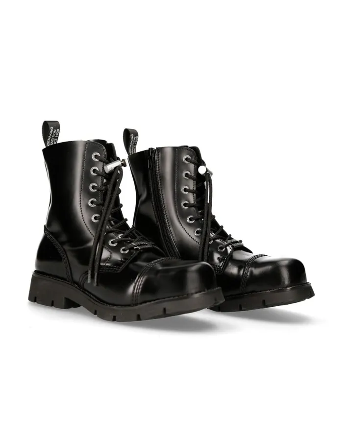 WomenMen Boot Black Planing MRanger008cmtcS1 New Rock Boots