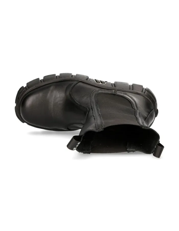 WomenMen Boot Black Tower MWall033C1 New Rock Boots WomenMen Boot Black Tower MWall033C1 New Rock Boots