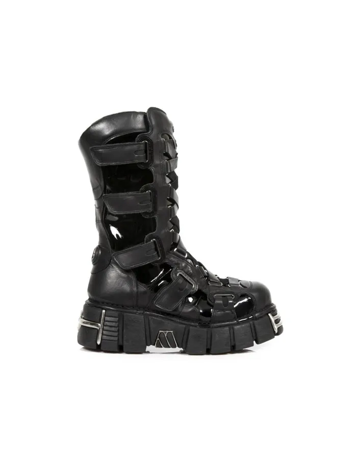 WomenMen Boot Metallic M189C2 New Rock Boots WomenMen Boot Metallic M189C2 New Rock Boots